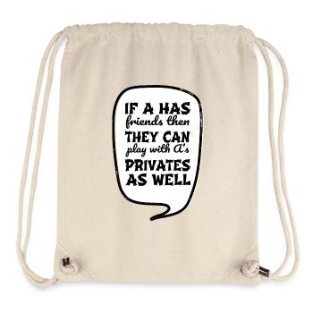 geek fullstack developer joke programming language - Stanley/Stella recycelter Gym Bag - Naturweiß - Vorne