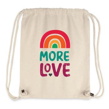 LGBTQ Pride Month - Mehr Liebe - Stanley/Stella recycelter Gym Bag - Naturweiß - Vorne