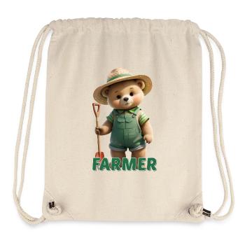 Garden Bear - Stanley/Stella Recycled Gym Bag - natural - Front