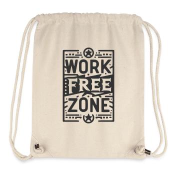 Work-Free Zone - Stanley/Stella Recycled Gym Bag - natural - Front
