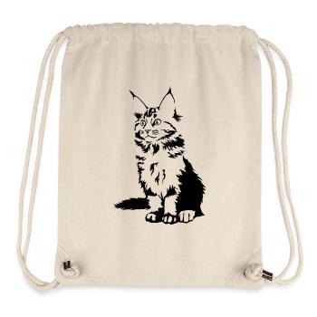 Maine Coon Cat - Stanley/Stella Recycled Gym Bag - natural - Front
