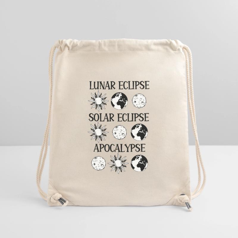 Éclipse lunaire Éclipse solaire Apocalypse Sac à cordon recyclé Stanley/Stella