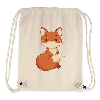 Renard - Sac à cordon recyclé Stanley/Stella - blanc naturel - Devant