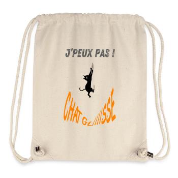 I can't cat slides! - Stanley/Stella Recycled Gym Bag - natural - Front