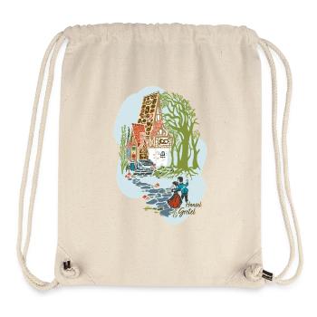 Hansel and Gretel in front of the witch's house - Stanley/Stella Recycled Gym Bag - natural - Front