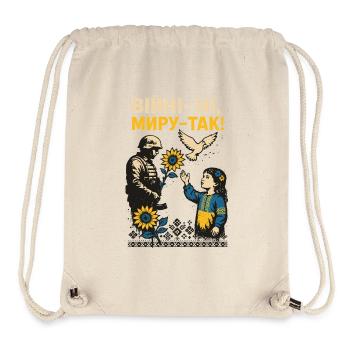 Nein zum Krieg, Ja zum Frieden - Stanley/Stella recycelter Gym Bag - Naturweiß - Vorne
