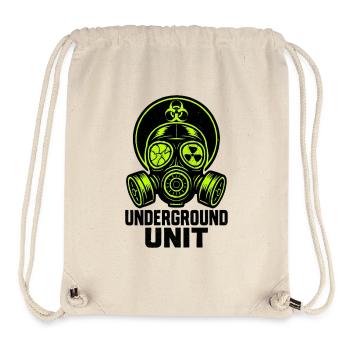 Unterirdische Einheit - Gasmaske - Stanley/Stella recycelter Gym Bag - Naturweiß - Vorne