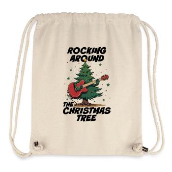 Schaukeln um den Weihnachtsbaum - Stanley/Stella recycelter Gym Bag - Naturweiß - Vorne