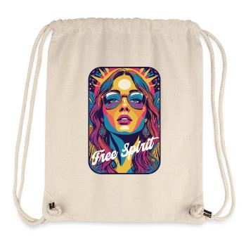 Kandi PLUR Rave Free Spirit Pop Art - Stanley/Stella Recycled Gym Bag - natural - Front