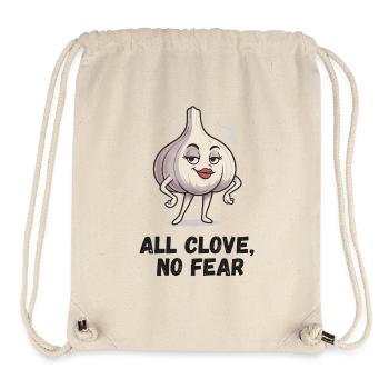 All Clove No Fear – Garlic Comic - Sac à cordon recyclé Stanley/Stella - blanc naturel - Devant