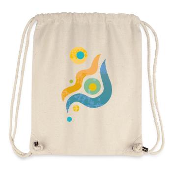 yoga-design_44 - Stanley/Stella recycelter Gym Bag - Naturweiß - Vorne