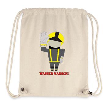 Water March Firefighter Hero - Stanley/Stella Recycled Gym Bag - natural - Front