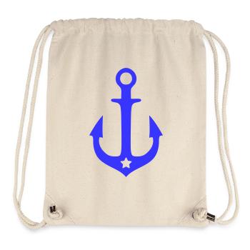 North Anchor with Star – Blue - Stanley/Stella Recycled Gym Bag - natural - Front
