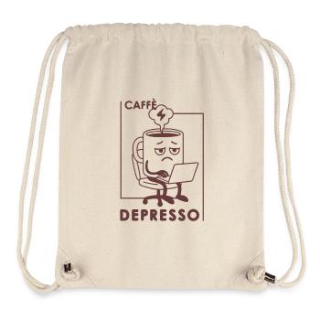 Kaffee Depresso - Stanley/Stella recycelter Gym Bag - Naturweiß - Vorne