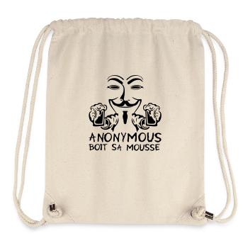 anonymous foam alcohol drink beer humou - Stanley/Stella Recycled Gym Bag - natural - Front