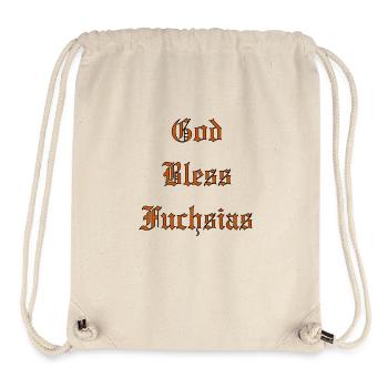 Que Dieu bénisse Fuchsias - Sac à cordon recyclé Stanley/Stella - blanc naturel - Devant