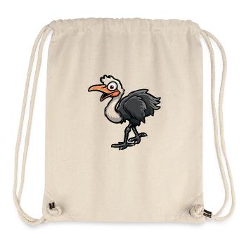 autruche - Sac à cordon recyclé Stanley/Stella - blanc naturel - Devant
