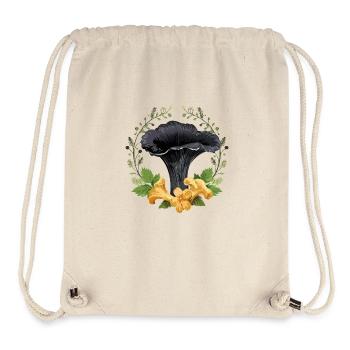 Black trumpet mushroom - Stanley/Stella Recycled Gym Bag - natural - Front