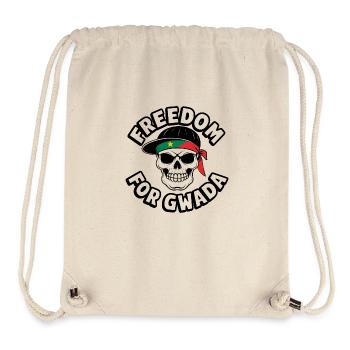 Freedom for Gwada - Stanley/Stella Recycled Gym Bag - natural - Front