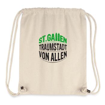 St.Gallen - Traumstadt von allen - Stanley/Stella recycelter Gym Bag - Naturweiß - Vorne