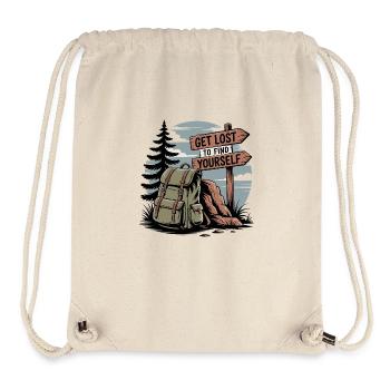 Get Lost to Find Yourself - Outdoor-Motiv - Stanley/Stella recycelter Gym Bag - Naturweiß - Vorne