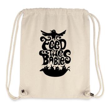 feed the Babies ! Futter Totem Vogel Nest sixties - Stanley/Stella recycelter Gym Bag - Naturweiß - Vorne
