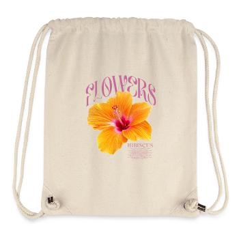 Hibiskus Hibiskusblüte Blume Blumen - Stanley/Stella recycelter Gym Bag - Naturweiß - Vorne