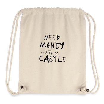 Need Money for Castle black graffiti writing - Stanley/Stella Recycled Gym Bag - natural - Front