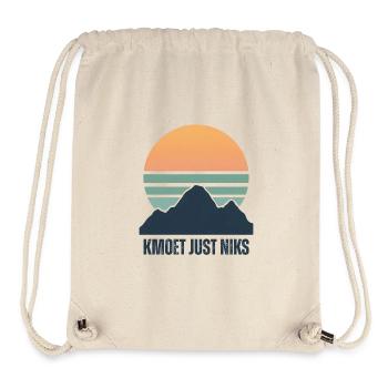 Kmoet just nothing, Dialecte anversois Chemises - Sac à cordon recyclé Stanley/Stella - blanc naturel - Devant