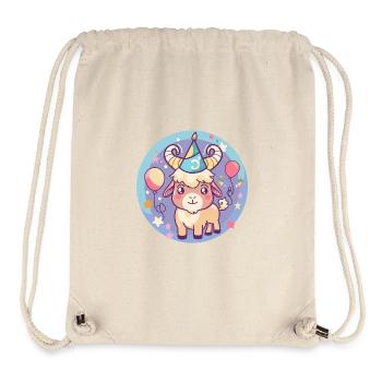 Mountain Goat Birthday Comic - Stanley/Stella Recycled Gym Bag - natural - Front