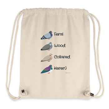 Die vier Taubenfreunde - Pigeon Friends - Stanley/Stella recycelter Gym Bag - Naturweiß - Vorne
