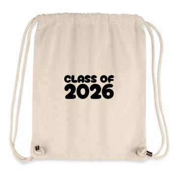 Class of 2026 – Graduation - Stanley/Stella recycelter Gym Bag - Naturweiß - Vorne