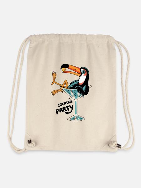 Party and toucan - Stanley/Stella recycelter Gym Bag - Naturweiß