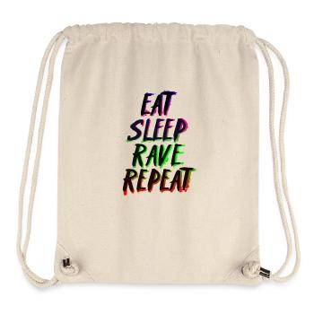 Eat Sleep Rave Repeat - Stanley/Stella recycelter Gym Bag - Naturweiß - Vorne