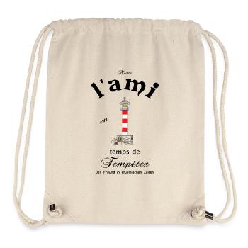 Friend in French/German - Stanley/Stella Recycled Gym Bag - natural - Front