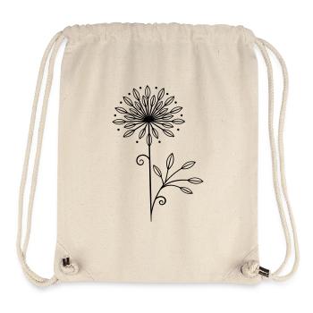 Pissenlit Pissenlit Spring Sticker - Sac à cordon recyclé Stanley/Stella - blanc naturel - Devant