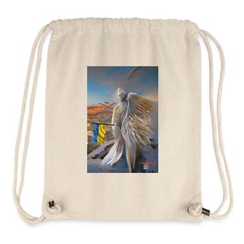 Angel for the Ukraine - Stanley/Stella Recycled Gym Bag - natural - Front