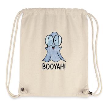Booyah / Ghost / Nerd / Comic / Lunettes / Bonjour - Sac à cordon recyclé Stanley/Stella - blanc naturel - Devant