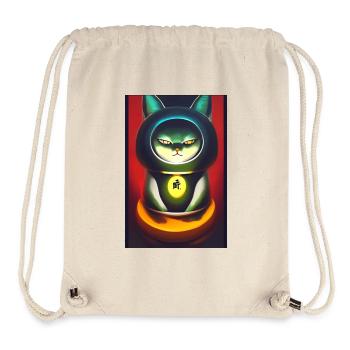Maneki neko 3 - Stanley/Stella recycelter Gym Bag - Naturweiß - Vorne