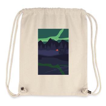 Aurora Borealis Northern Lights - Stanley/Stella Recycled Gym Bag - natural - Front