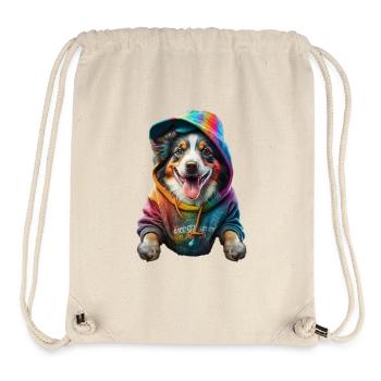 Stylish Pup - Stanley/Stella Recycled Gym Bag - natural - Front