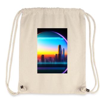 Stadt Kugel - Stanley/Stella recycelter Gym Bag - Naturweiß - Vorne