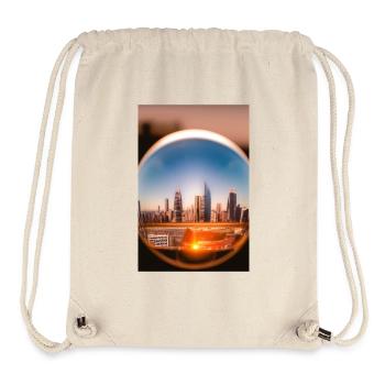 Stadt Kugel - Stanley/Stella recycelter Gym Bag - Naturweiß - Vorne