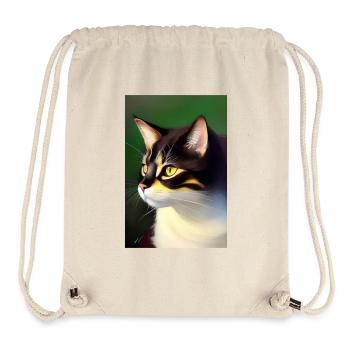 Cat Image - Stanley/Stella Recycled Gym Bag - natural - Front
