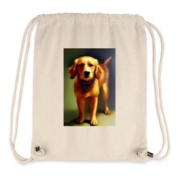 Hunde Bild - Stanley/Stella recycelter Gym Bag - Naturweiß - Vorne