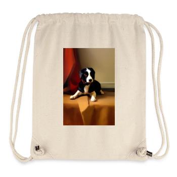Hunde Bild - Stanley/Stella recycelter Gym Bag - Naturweiß - Vorne