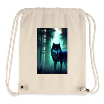 Wolf in the forest - Stanley/Stella Recycled Gym Bag - natural - Front