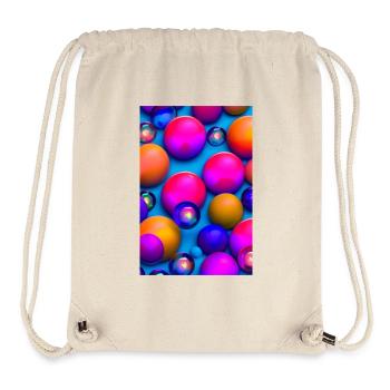 Colorful bubbles - Stanley/Stella Recycled Gym Bag - natural - Front