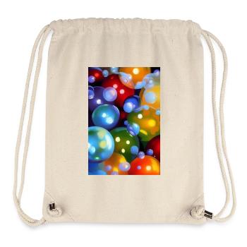 Colorful bubbles - Stanley/Stella Recycled Gym Bag - natural - Front