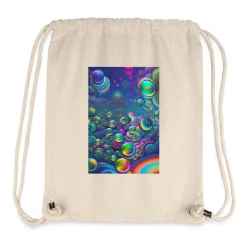 Colorful soap bubbles - Stanley/Stella Recycled Gym Bag - natural - Front